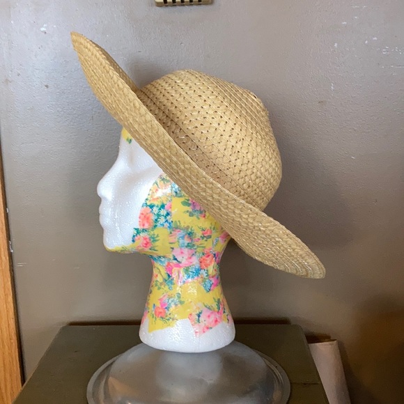 Max Grey straw floppy beach hat - Picture 1 of 7